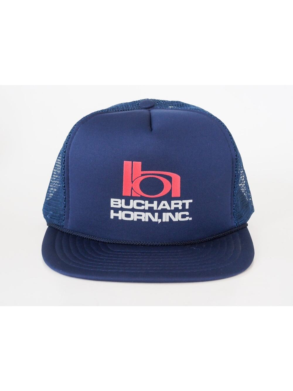 Buchart Horn Puff Print Snapback Trucker Hat Mesh Foam Builder Utility Dad Cap